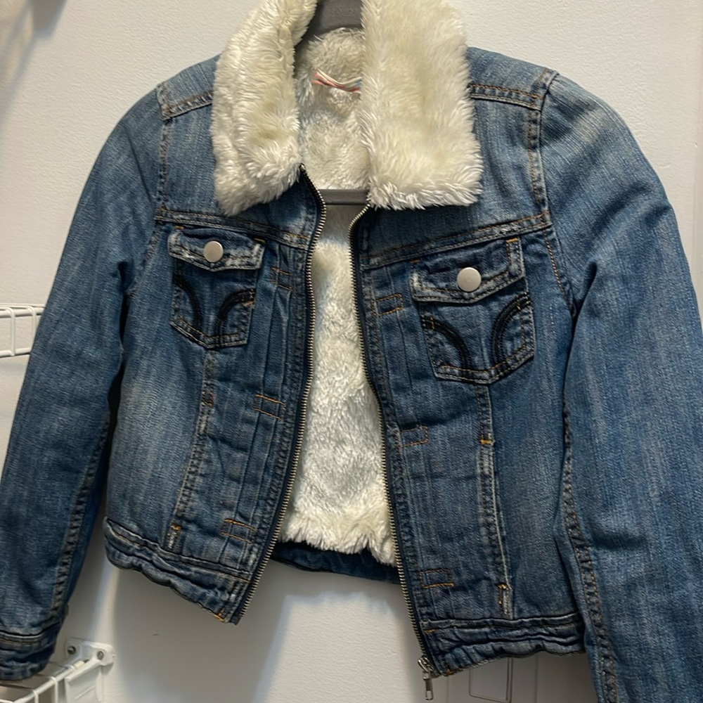 Vintage Havannah fur lined Jean jacket